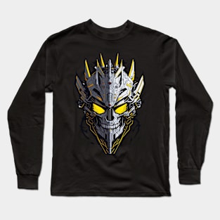 Mecha Skull S02 D35 Long Sleeve T-Shirt